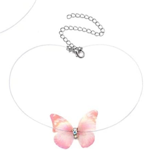 Delicate Butterfly Floating Choker Korean Fashion - Picture 5 of 6